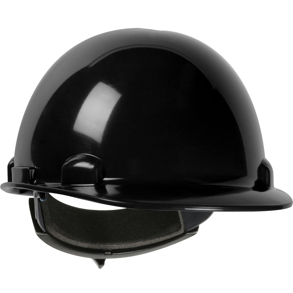 PIP Cap Style Smooth Dome Hardhat Hdpe Shell BLK