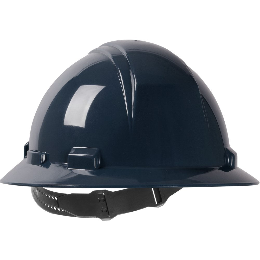PIP Full Brim Hardhat 4-PT SUSP/PIN-LOCK NVY