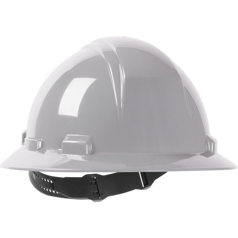 PIP Full Brim Hardhat 4-PT SUSP/PIN-LOCK GRY