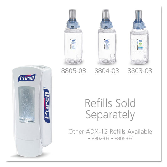 ADX-12 Dispenser, 1,200 mL, 4.5 x 4 x 11.25, White (Each)