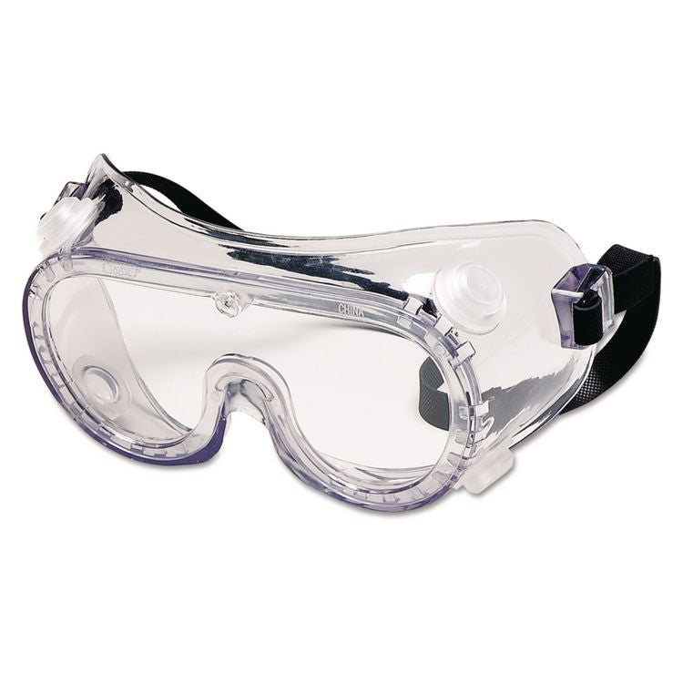 Chemical-Splash Goggles, Indirect Venting, OTG, Clear Lens, Clear Frame, 36/Box
