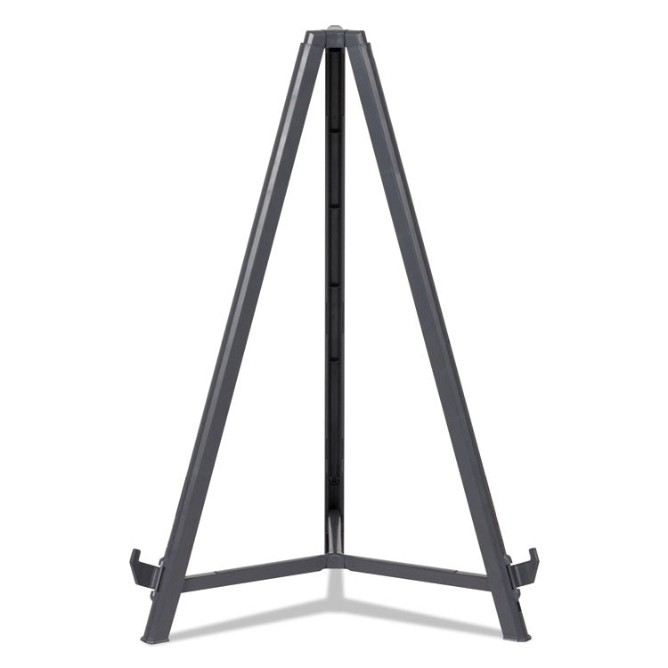 Quantum Heavy Duty Display Easel, 35.62" to 61.22" Tall, Plastic, Black, Supports Up to 25 lb