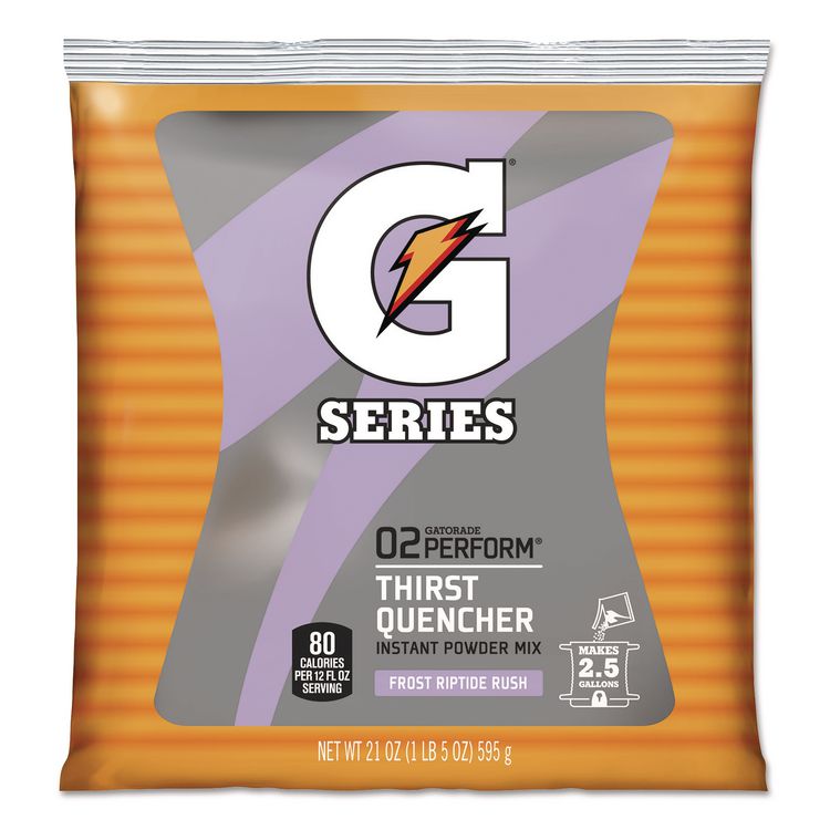 Original Powdered Drink Mix, Riptide Rush, 21 oz Packets, Yields 2.5 Gallons per Packet, 32/Carton