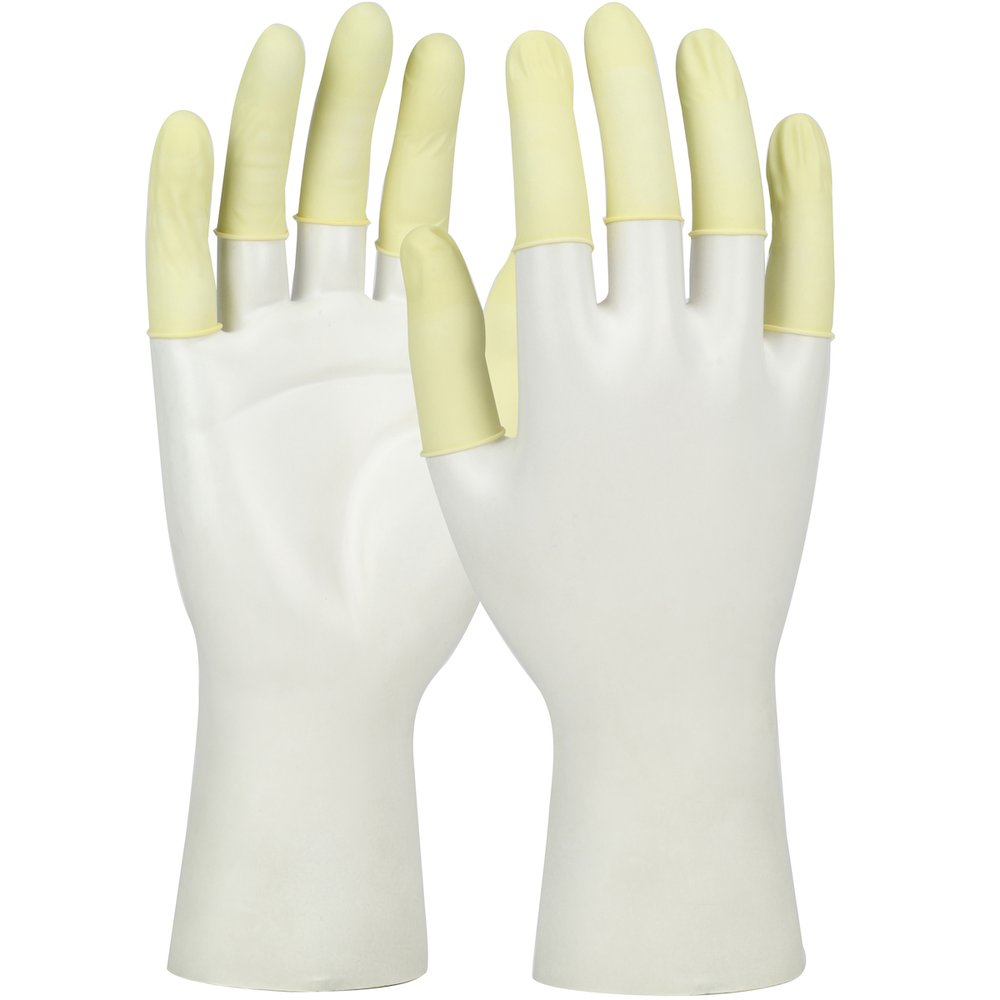 PIP Sealed Latex Fing Cots POWDERED-3.5M CA/28800 2X (Case)