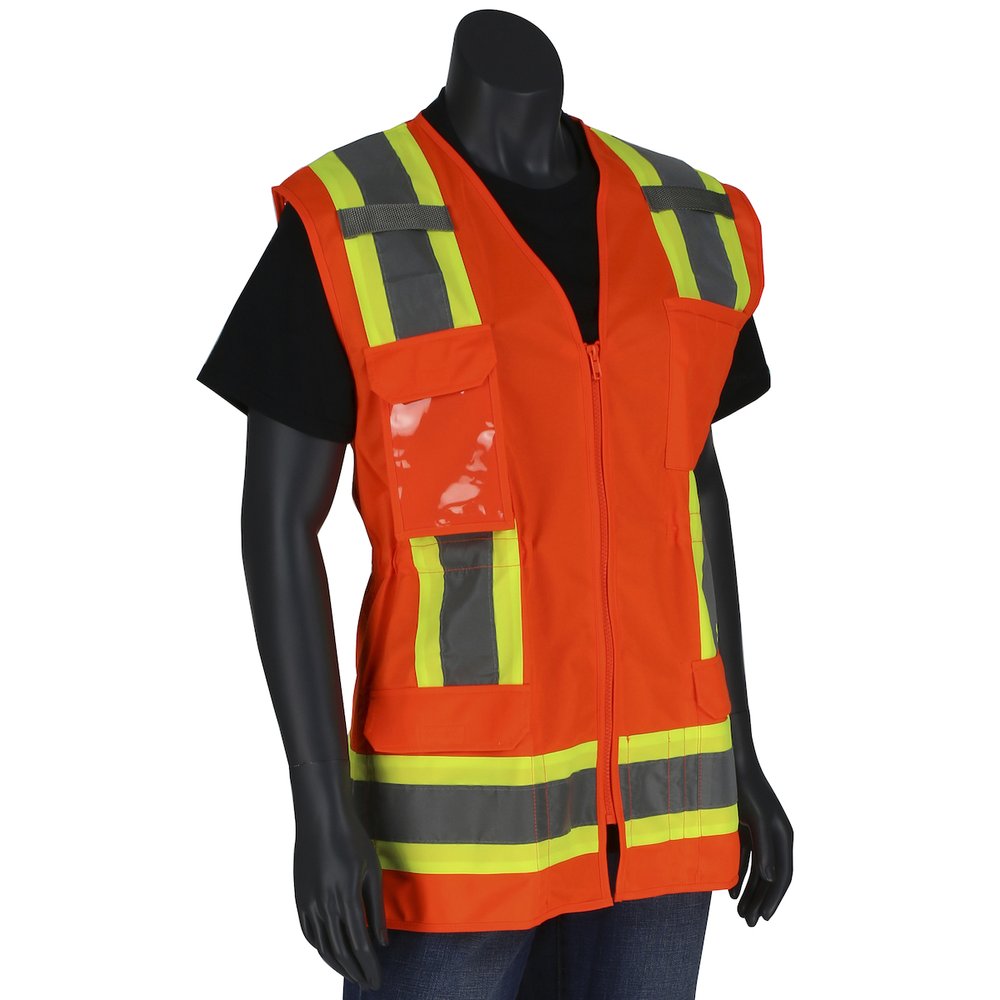 PIP Type R CL2 Women's 2-TONE 11 Pocket Vest ORG 3X