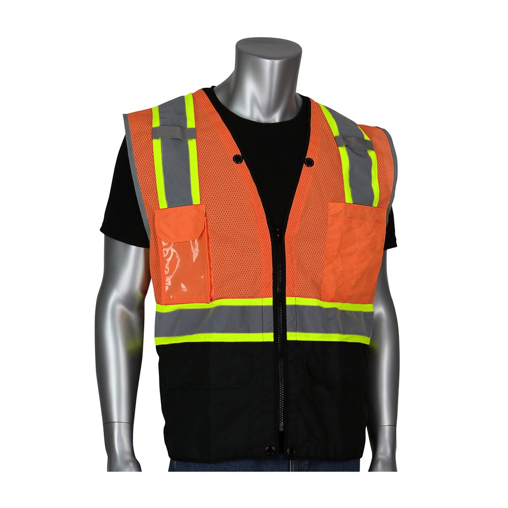 PIP TY R CL2 2-TONE 11P Tech-ready Vest Dring ORG S