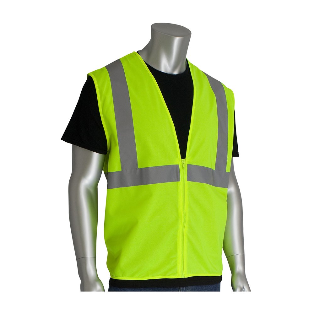 PIP ANSI Type R Class 2 Value Zipper Solid Vest