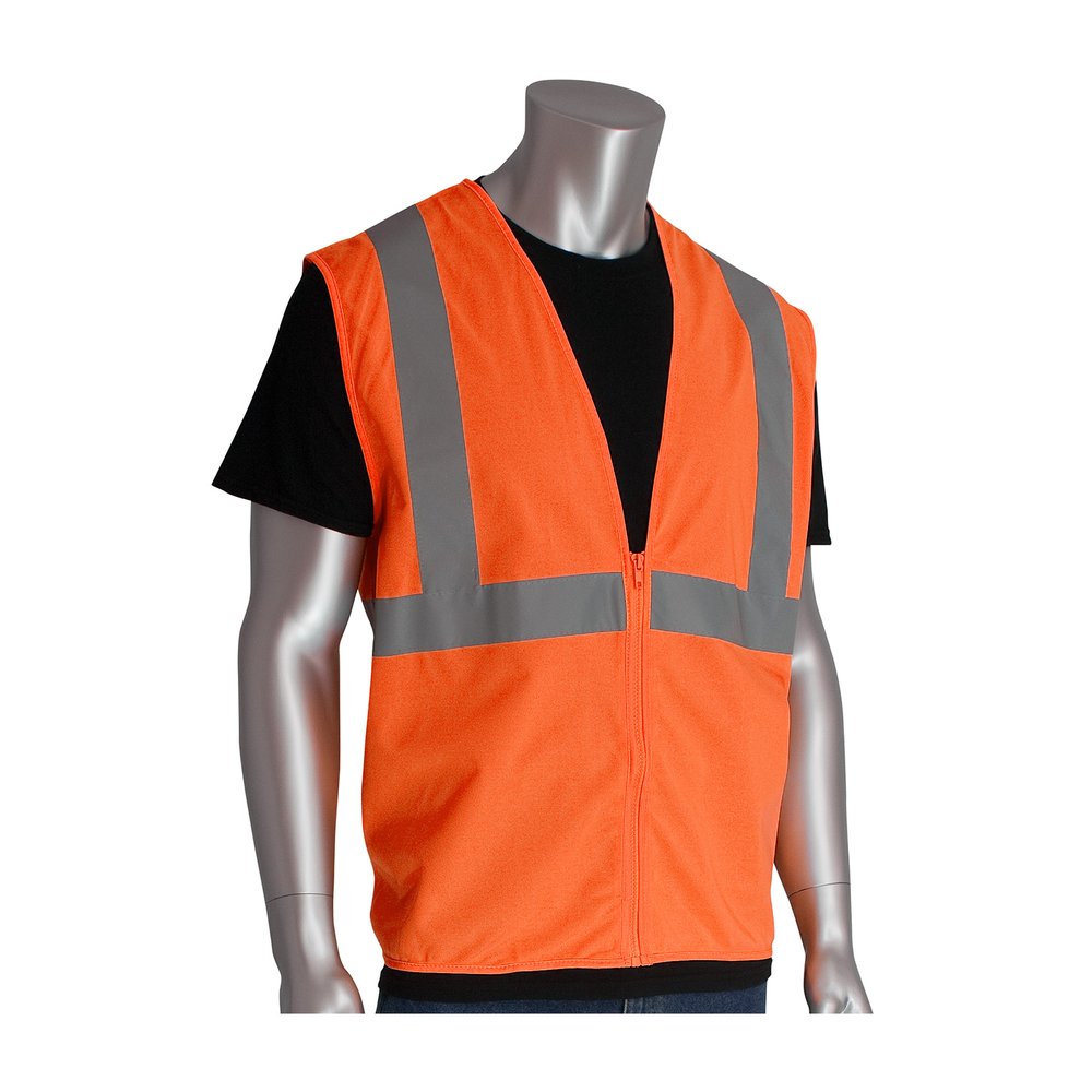 PIP ANSI Type R Class 2 Value Zipper Solid Vest