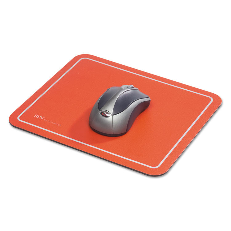 SRV Optical Mouse Pad, 9 x 7.75, Red