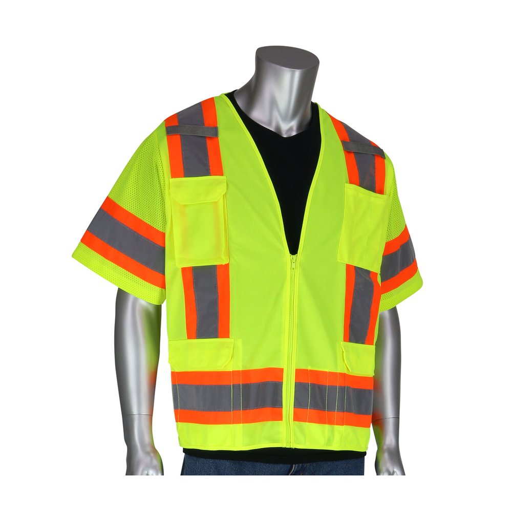 PIP Type R CL3 2-TONE Surveyor 11POCKET Vest