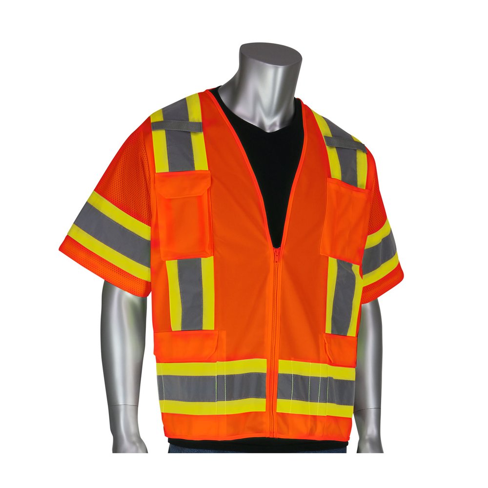PIP Type R CL3 2-TONE Surveyor 11POCKET Vest
