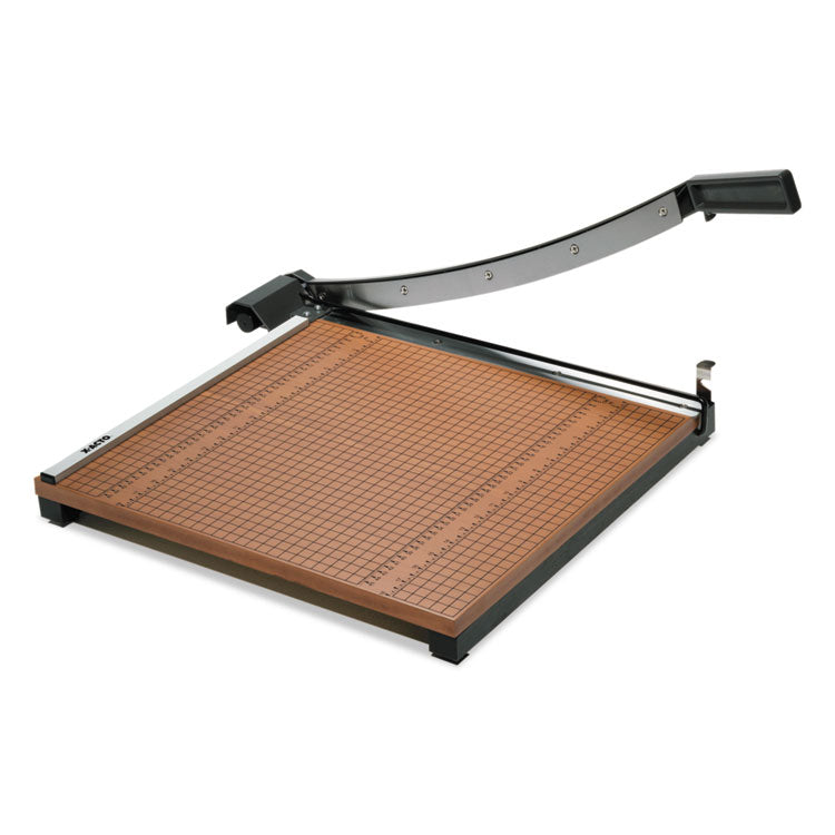 Square Commercial Grade Wood Base Guillotine Trimmer, 15 Sheets, 18" Cut Length, 18 x 18