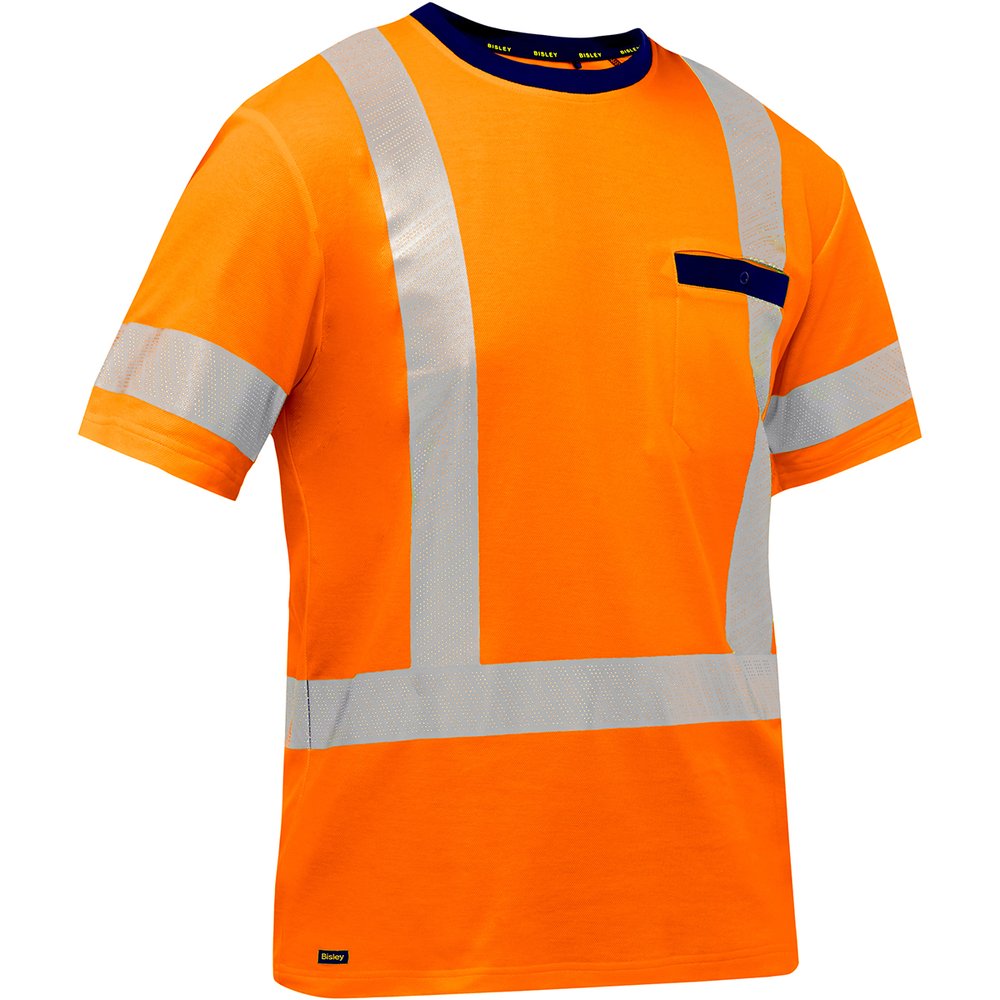 Bisley Workwear by PIP Type R CL3 And CSA Z96 CL2 X-back S.sleeve Shirt