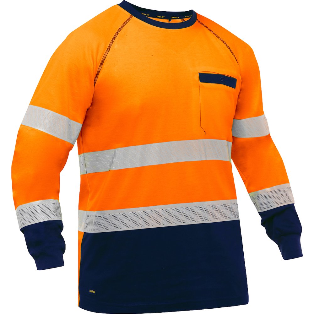 Bisley Workwear by PIP Type R CL3 L.sleeve Shirt W/NAVY Bottom