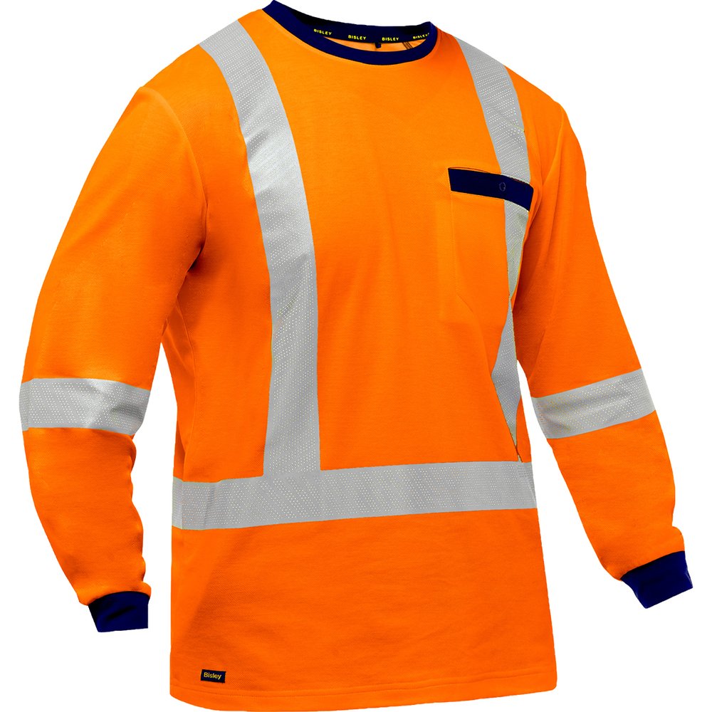 Bisley Workwear by PIP Type R CL3 And CSA Z96 CL2 X-back L.sleeve Shirt
