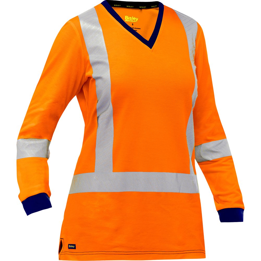 Bisley Workwear by PIP T R CL3 X-back Women L.sleeve Shirt ORG 2X