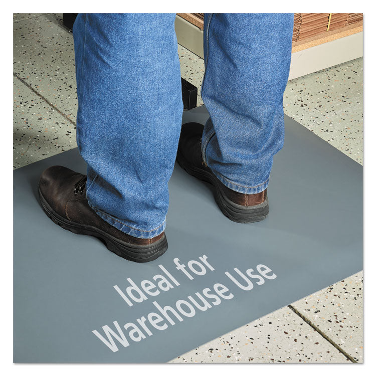 Pro Top Anti-Fatigue Mat, Rectangular, Gray Closed Cell Surface, 24" x 36"