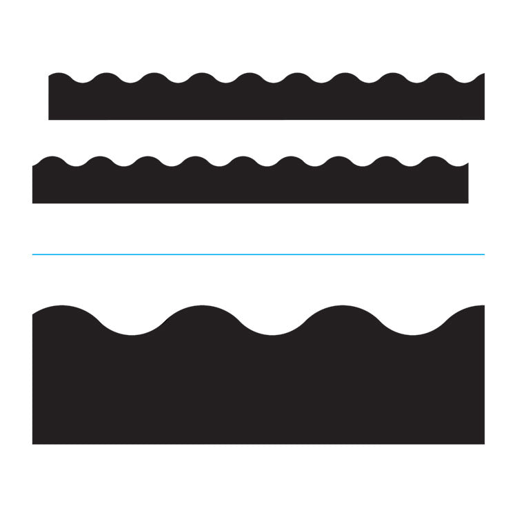 Terrific Trimmers Solid Colors Board Trim, 2.25" x 39 ft, Black