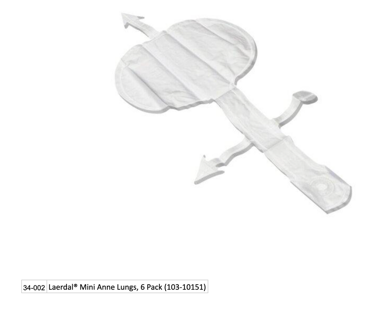 Kemp USA Laerdal® Mini Anne Lungs, 6 Pack (103-10151)