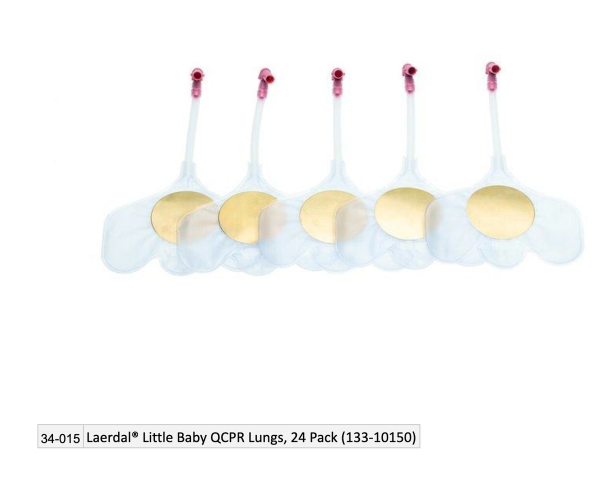 Kemp USA Laerdal® Little Baby QCPR Lungs, 24 Pack (133-10150)
