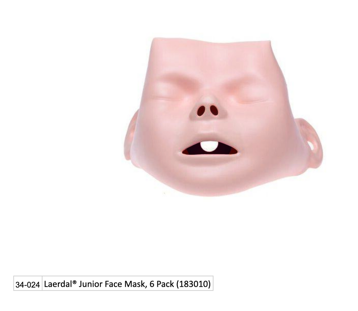 Kemp USA Laerdal® Junior Face Mask, 6 Pack (183010)
