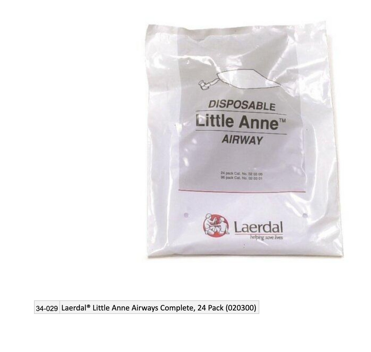 Kemp USA Laerdal® Little Anne Airways Complete, 24 Pack (020300)
