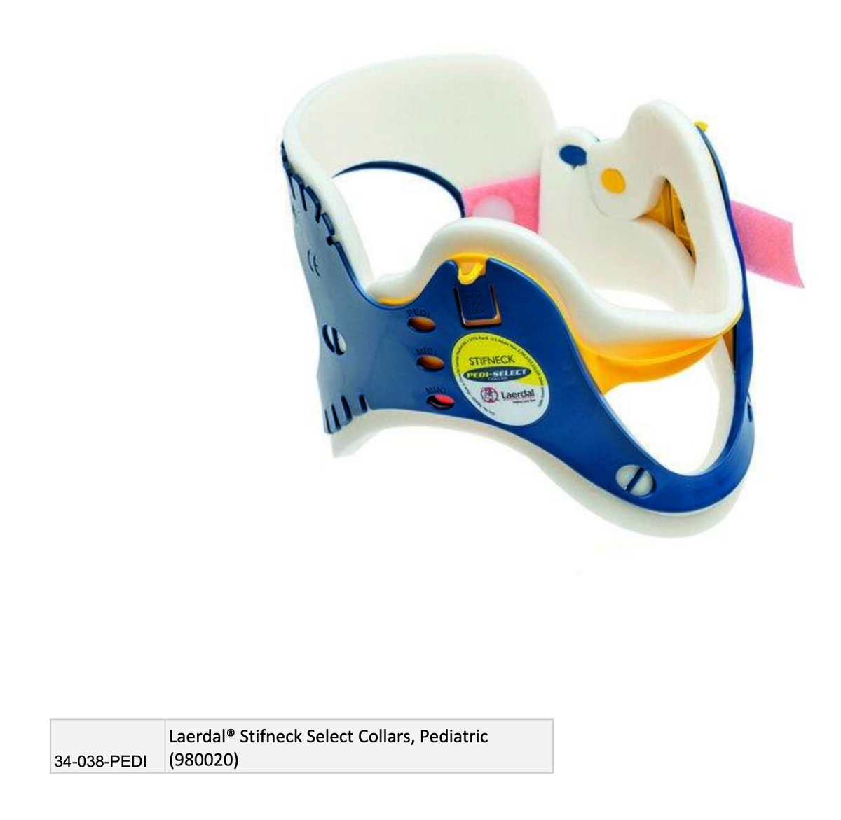 Kemp USA Laerdal® Stifneck Select Collars, Pediatric (980020)
