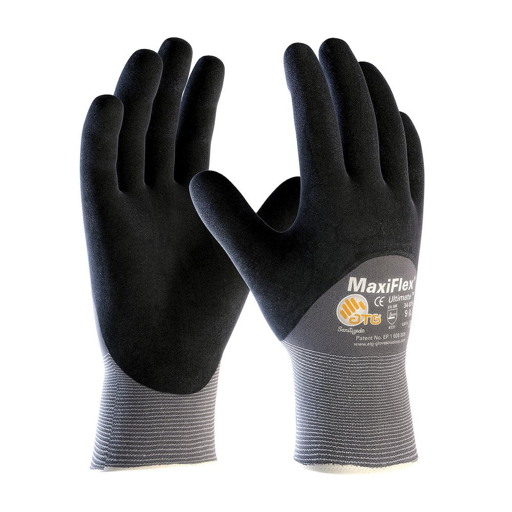 PIP Gtek Maxiflex Ultimate Black Microfoam, 12 Pairs/Dozen