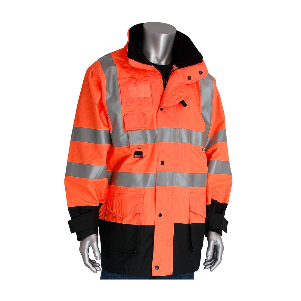 PIP Type R CL3 7-N-1 Coat W/INNER JACKET/VEST ORG 2X (Pair)