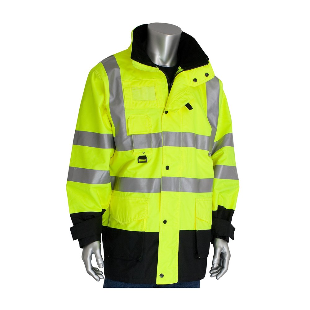 PIP Type R CL3 7-N-1 Coat W/INNER JACKET/VEST YEL XL (Pair)