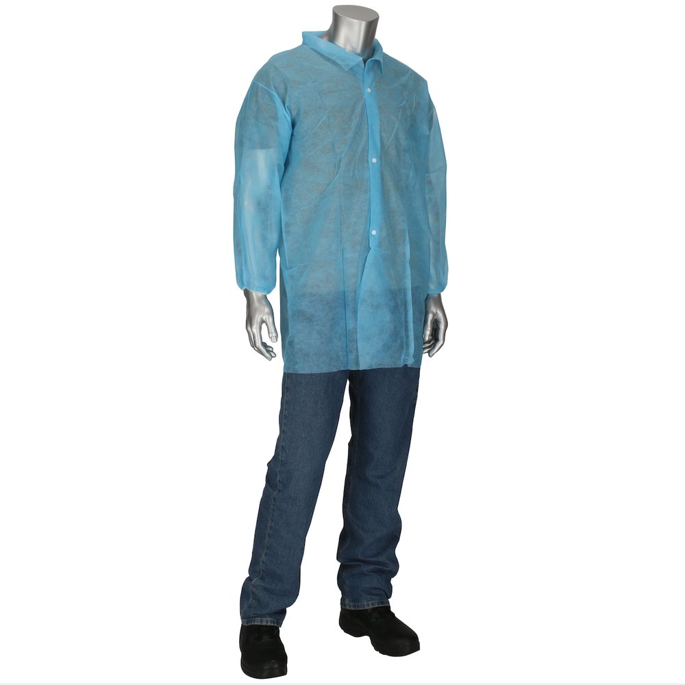PIP Standard Weight 20GSM SBP LAB Coat 5XL, 30/Case