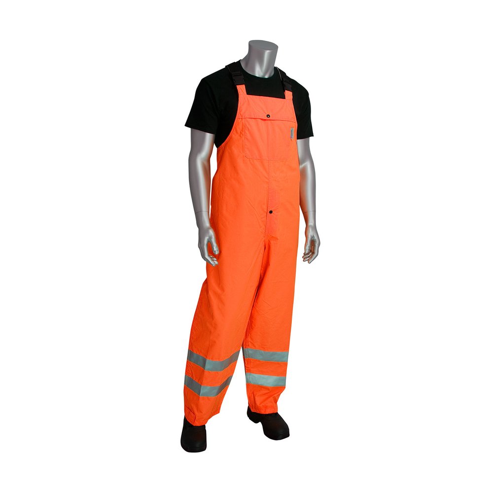 PIP CL E HVY Duty Waterproofbreathable BIB ORG 5X