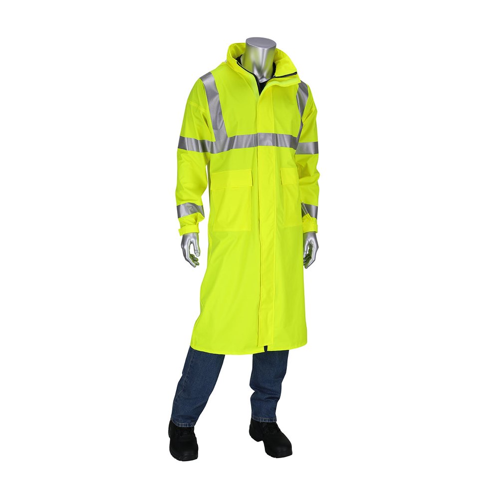 PIP AR/FR Type R CL3 RAINCOAT-48" YEL 4X