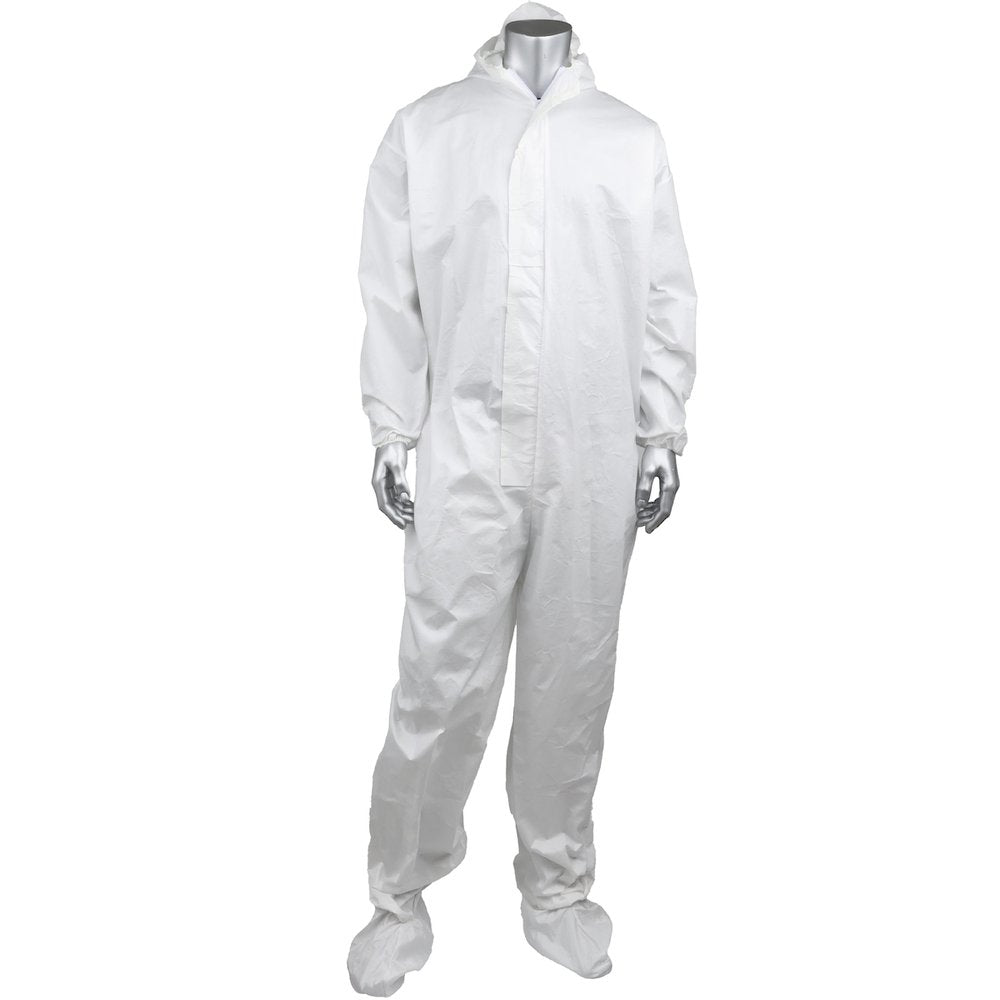 PIP Posiwear Coverall Neckline Hood Boot Elastic 5XL, 25/Case