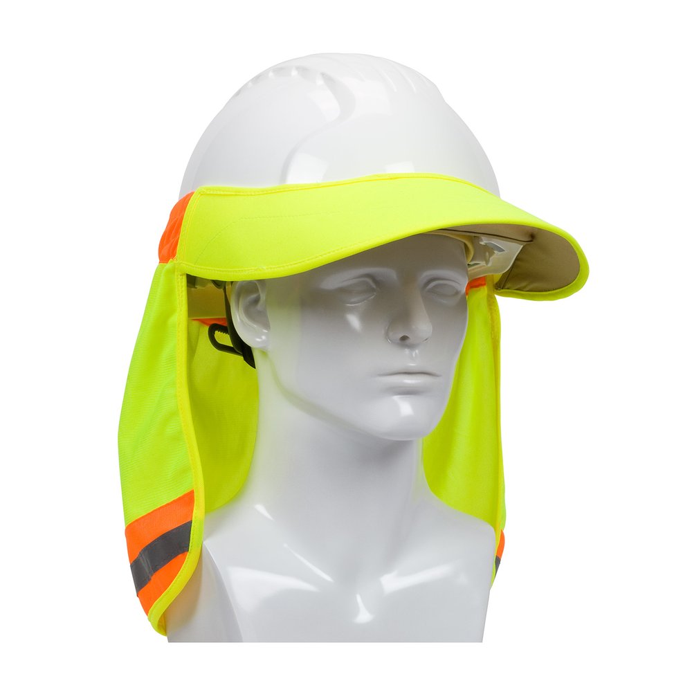 PIP HI-VIS Hard Hat Visor And Neck Shade YEL