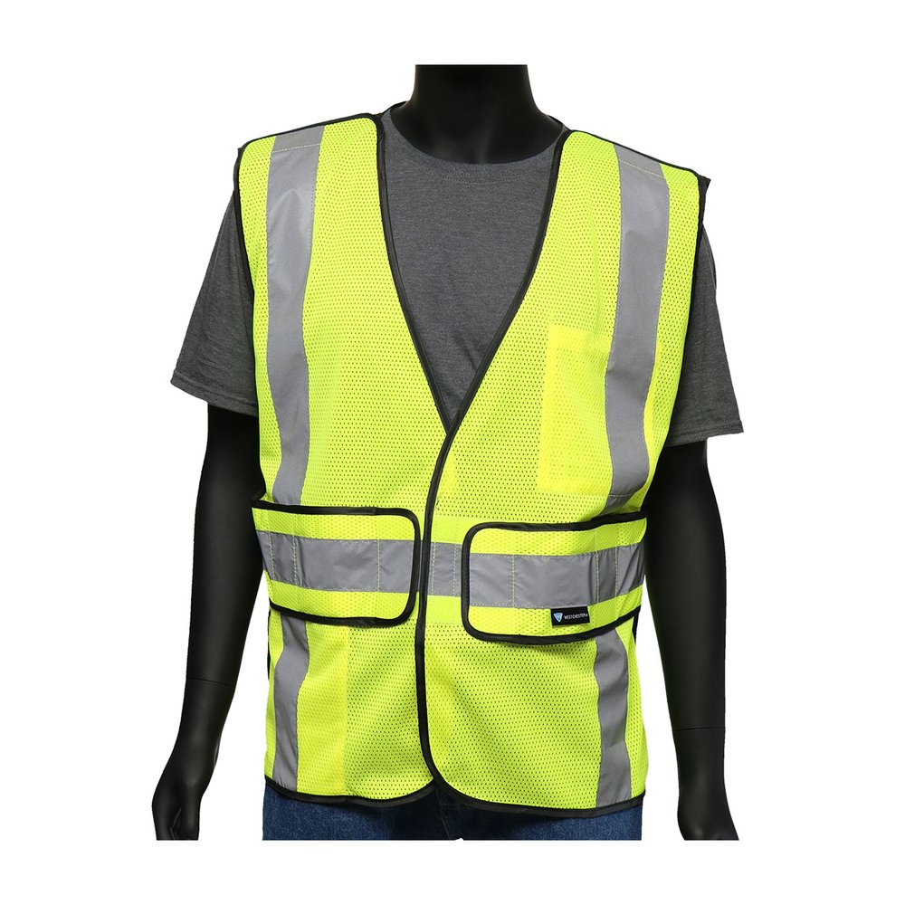 PIP ANSI Type R CL2 3 Pocketexp. Mesh Breakway Vest