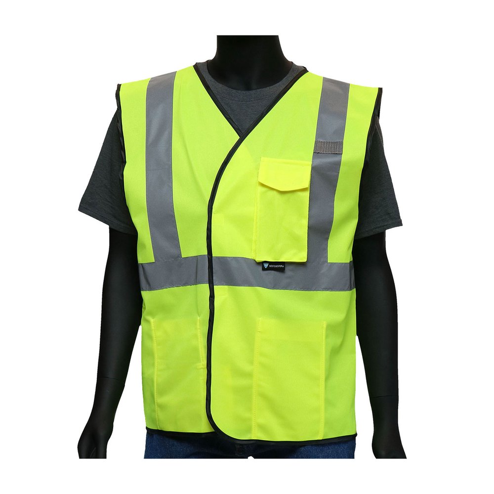 PIP ANSI Type R CL2 Value Four Pocket Solid Vest