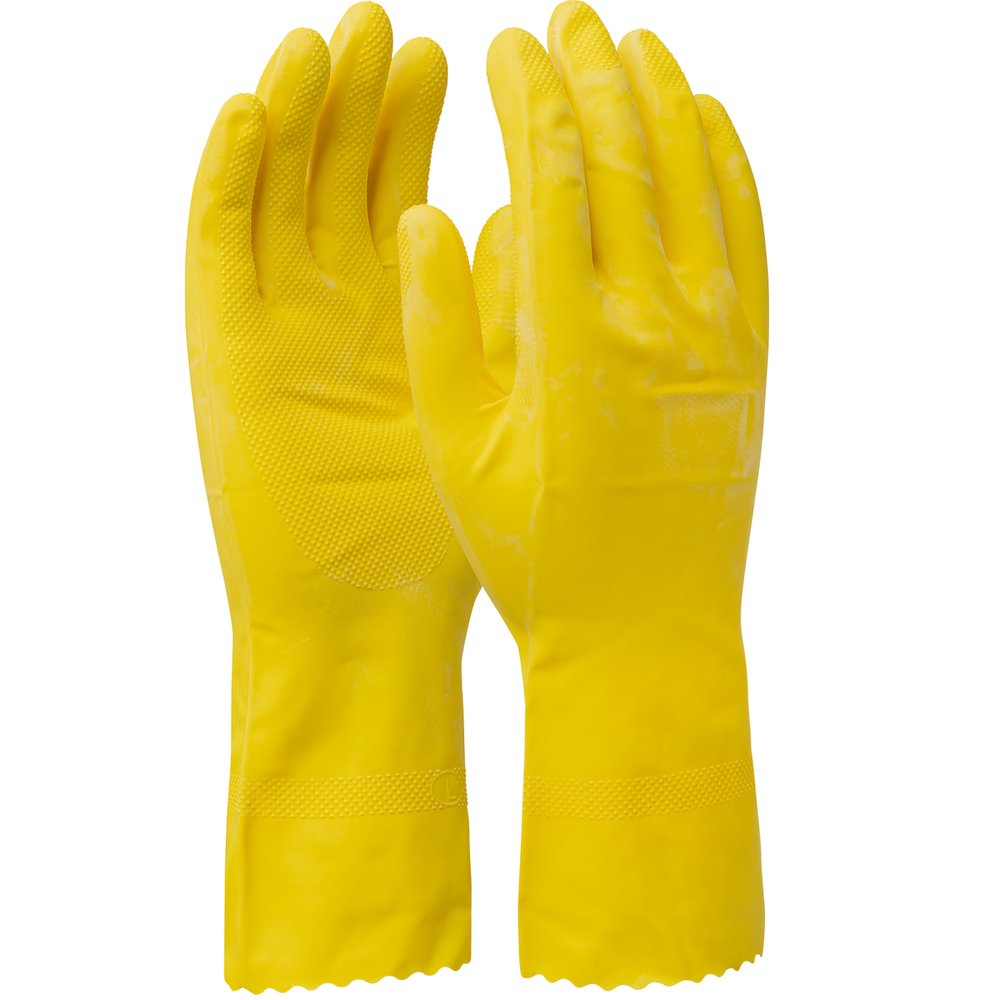 PIP Unsupport Latex Flock W/DIAMOND GRIP-16 MIL L, 12 Pairs/Pack