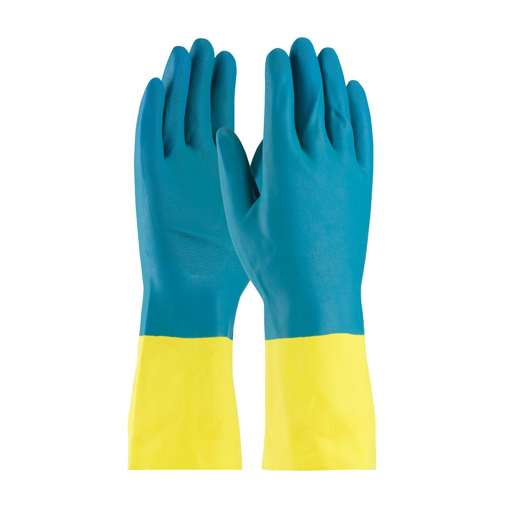 PIP Unsupp NEOPRNE/LATEX Flock Diamond GRIP-28MIL 3X, 12 Pairs/Pack