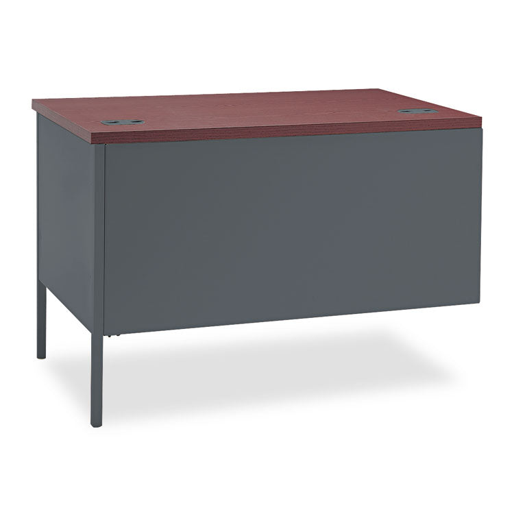 Metro Classic Series Workstation Return, Right, 42w x 24d x 29.5h, Mahogany/Charcoal
