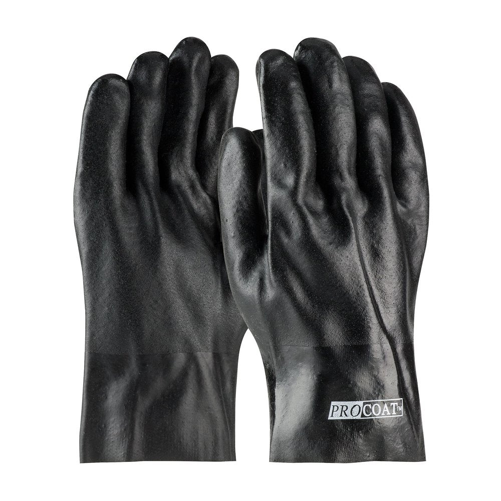 PIP Prem PVC Glove Jersey Liner&rough Acid Fin. 10", 12 Pairs/Pack