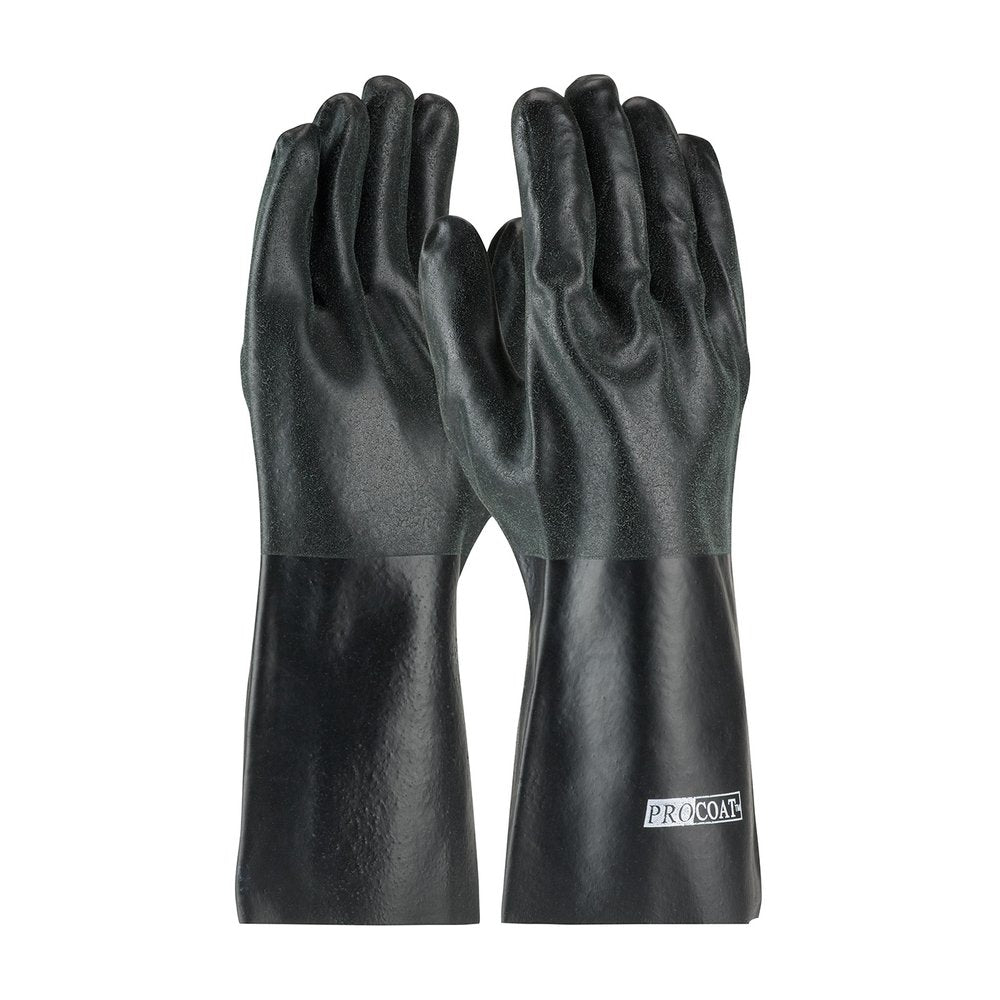 PIP Prem PVC Glove I.lock Liner&rough Sandy FIN.14", 12 Pairs/Pack