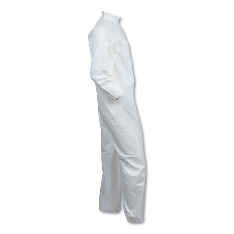 A40 Elastic-Cuff and Ankles Coveralls, 4X-Large, White, 25/Carton
