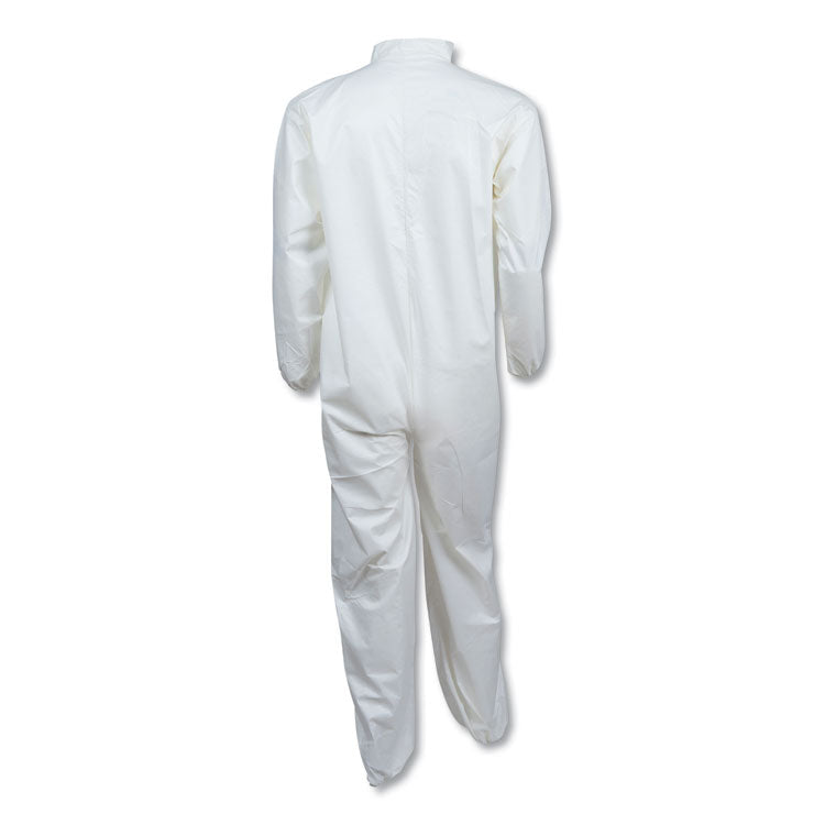 A40 Elastic-Cuff and Ankles Coveralls, 3X-Large, White, 25/Carton