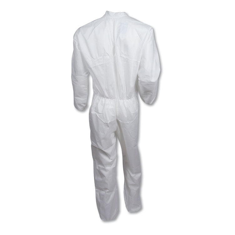 A40 Coveralls with Open Wrists and Ankles, Medium, White, 25/Carton