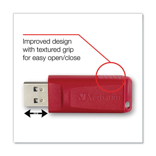Store 'n' Go USB Flash Drive, 16 GB, Assorted Colors, 4/Pack