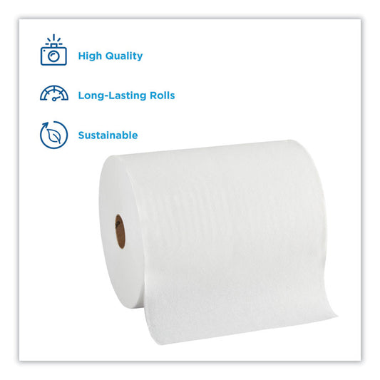 enMotion High Capacity Paper Towel Rolls, 1-Ply, 10" x 800 ft, White, 6 Rolls/Carton