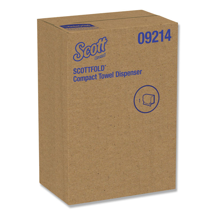 Scottfold Folded Towel Dispenser, 10.75 x 4.75 x 9, White