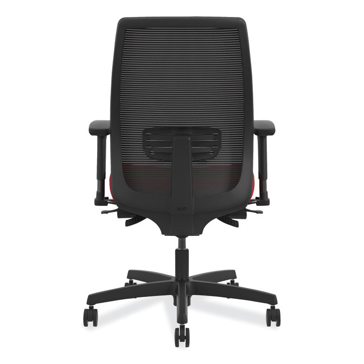 Endorse Mesh Mid-Back Work Chair, Supports Up to 300 lb, 17.5" to 21.75" Seat Height, Black
