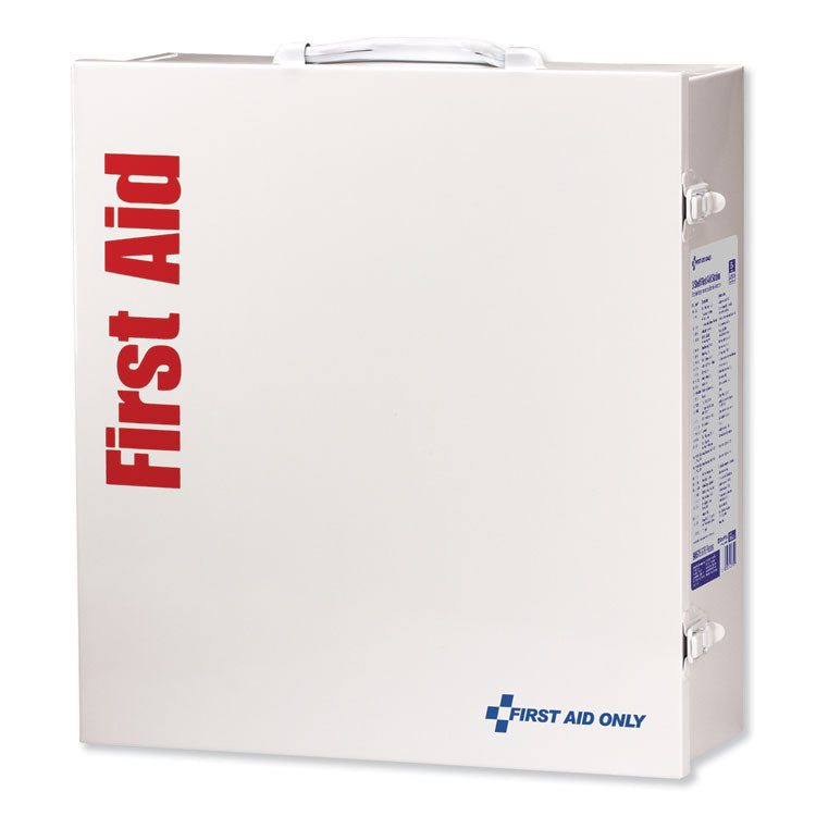 ANSI 2015 Compliant Industrial First Aid Kit for Up to 100 People, 676 Pieces, Metal Case